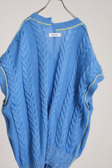 INSIDE OUT KNIT V BLUE