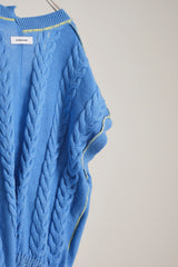 INSIDE OUT KNIT V BLUE