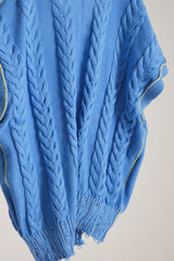 INSIDE OUT KNIT V BLUE