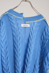 INSIDE OUT KNIT V BLUE