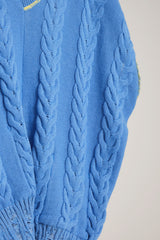 INSIDE OUT KNIT V BLUE
