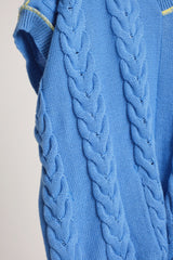 INSIDE OUT KNIT V BLUE