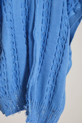 INSIDE OUT KNIT V BLUE