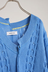 INSIDE OUT KNIT V BLUE