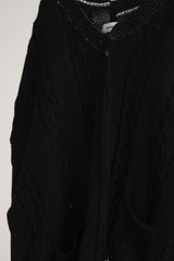 INSIDE OUT KNIT SW BLACK