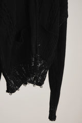 INSIDE OUT KNIT SW BLACK