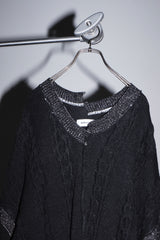 INSIDE OUT KNIT SW BLACK