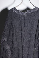 INSIDE OUT KNIT SW BLACK