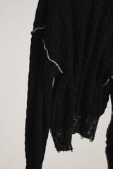 INSIDE OUT KNIT SW BLACK