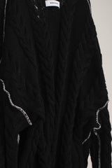 INSIDE OUT KNIT SW BLACK