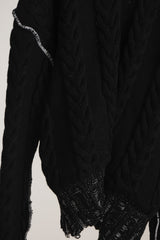 INSIDE OUT KNIT SW BLACK