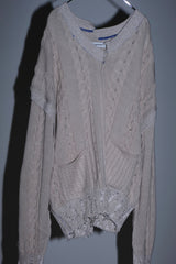 INSIDE OUT KNIT SW WHITE