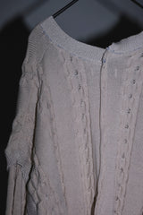 INSIDE OUT KNIT SW WHITE