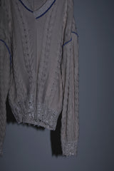 INSIDE OUT KNIT SW WHITE