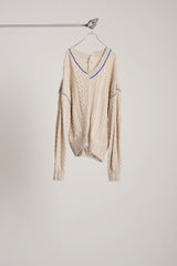 INSIDE OUT KNIT SW WHITE