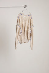 INSIDE OUT KNIT SW WHITE