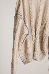 INSIDE OUT KNIT SW WHITE