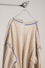 INSIDE OUT KNIT SW WHITE