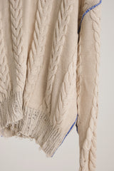 INSIDE OUT KNIT SW WHITE