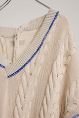 INSIDE OUT KNIT SW WHITE