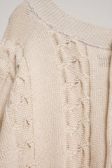 INSIDE OUT KNIT SW WHITE