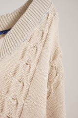 INSIDE OUT KNIT SW WHITE