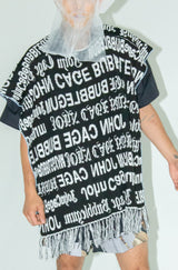 HIPPIEREVERSIBLEPONCHO BLACKMIX