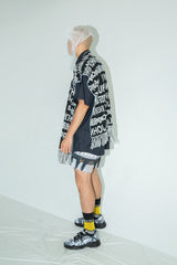 HIPPIEREVERSIBLEPONCHO BLACKMIX