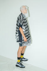 HIPPIEREVERSIBLEPONCHO BLACKMIX