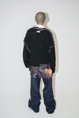 INSIDE OUT KNIT SW BLACK