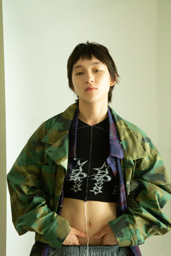 PIGMENT-DYED CAMO JACKET