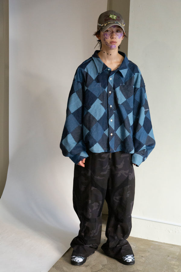 RHOMBUS DENIM LS SHIRT