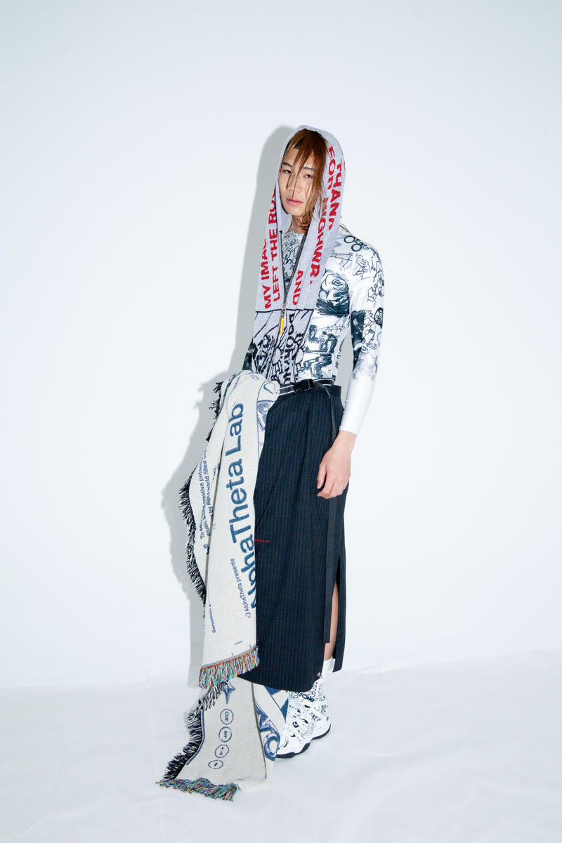 PIERCING LONG SKIRT/SERGE