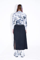 PIERCING LONG SKIRT/SERGE