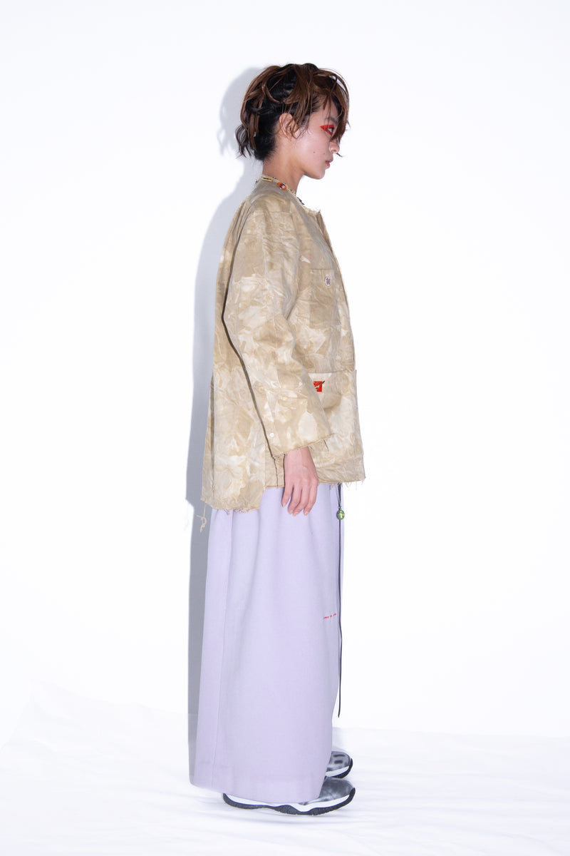 PIERCING LONG SKIRT/WOOL