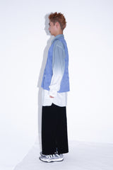 PIERCING LONG SKIRT/WOOL