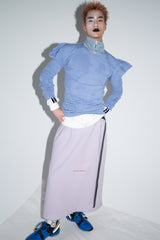 PIERCING LONG SKIRT/WOOL