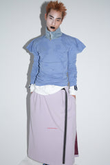 PIERCING LONG SKIRT/WOOL