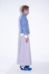 PIERCING LONG SKIRT/WOOL