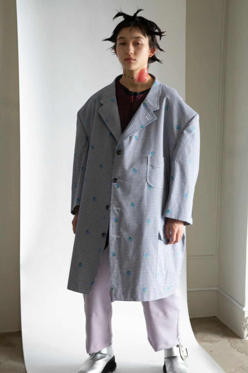 ARTISANAL SLACKS/POLYESTER TRIPLE-WEAVE