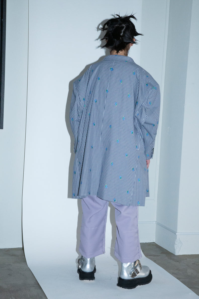 ARTISANAL SLACKS/POLYESTER TRIPLE-WEAVE