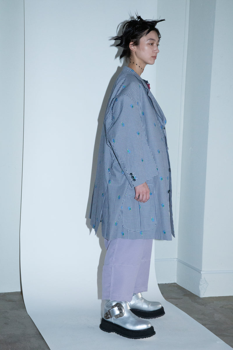 ARTISANAL SLACKS/POLYESTER TRIPLE-WEAVE