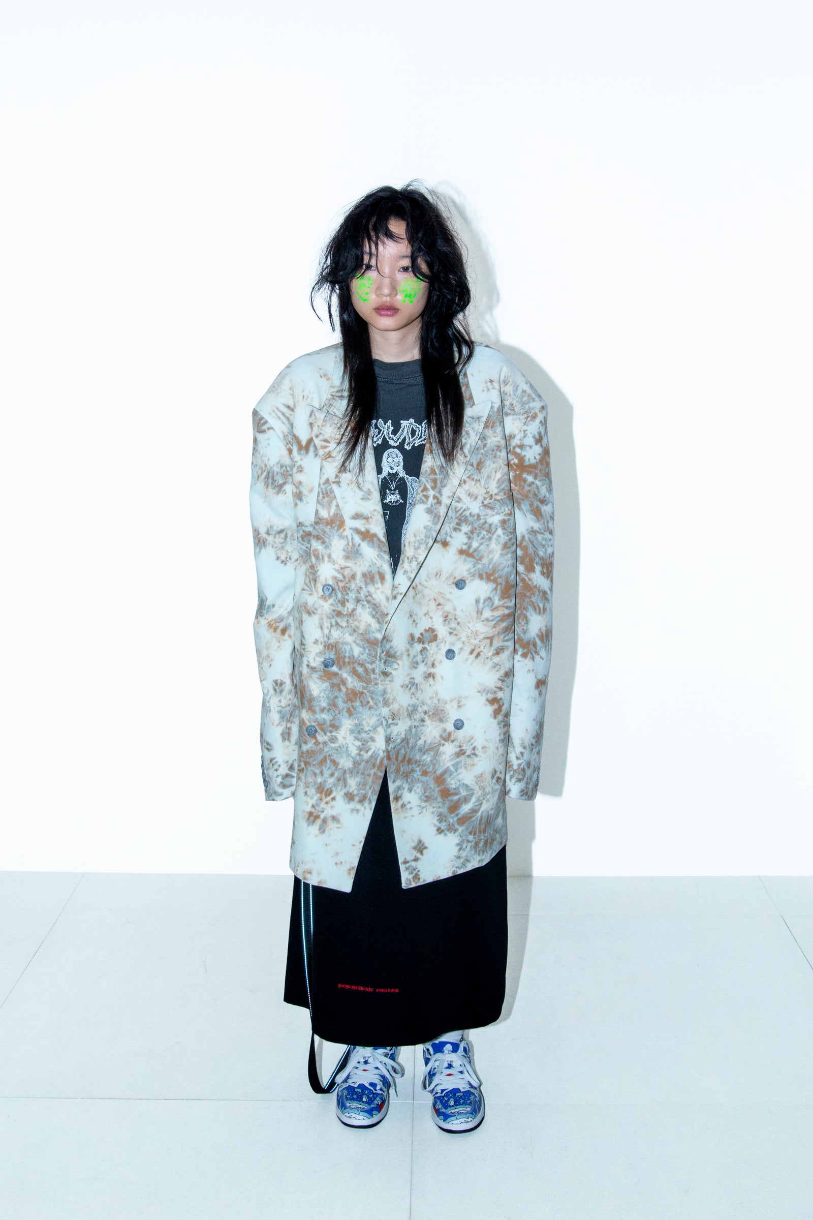 IRREGULARLY DYED BLEACHED SUMMER CORDUROY BIG JACKET – BODYSONG
