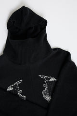 REVERSIBLE BALACLAVA SWEATER