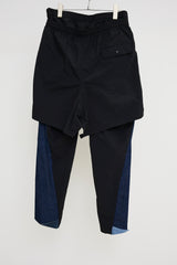 REMODELED DENIM FRONT + LAYERED TRAINING PT