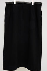 PIERCING LONG SKIRT/WOOL