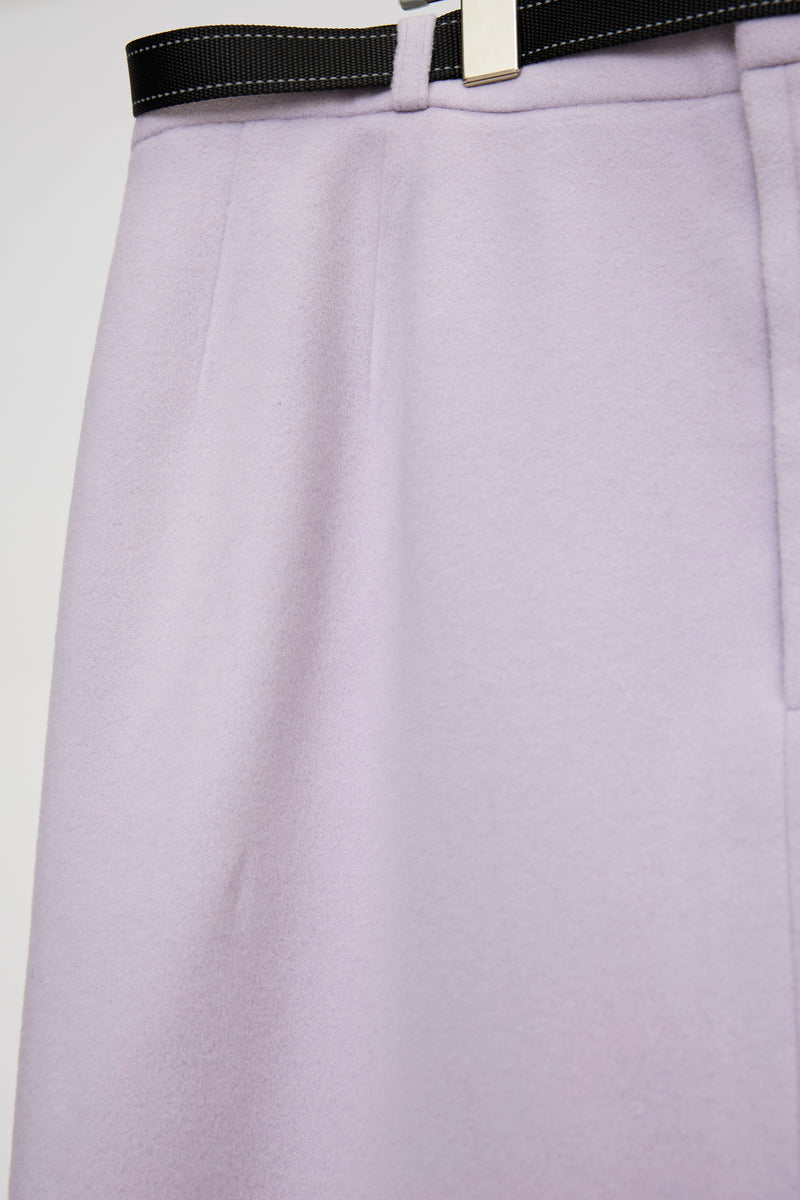 PIERCING LONG SKIRT/WOOL