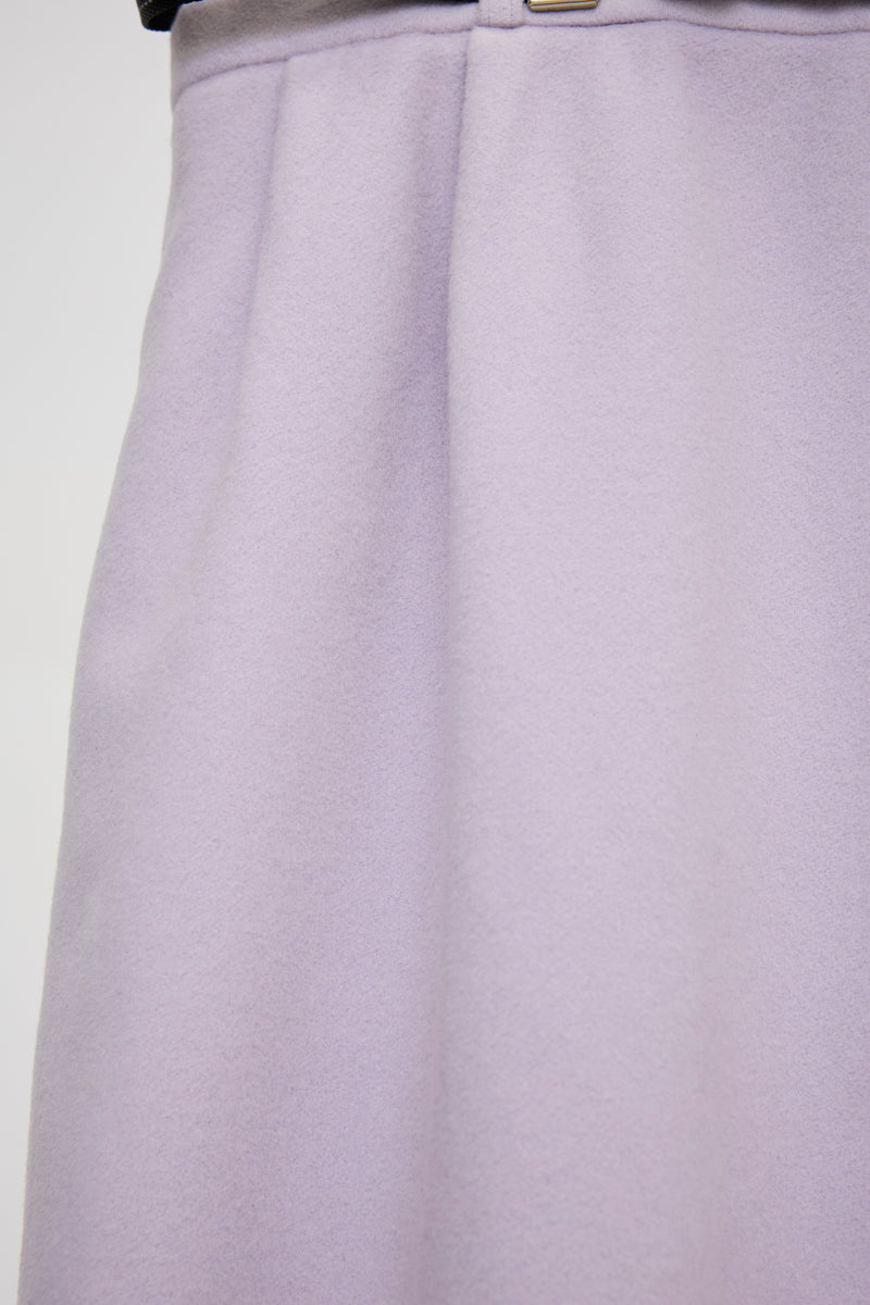 PIERCING LONG SKIRT/WOOL