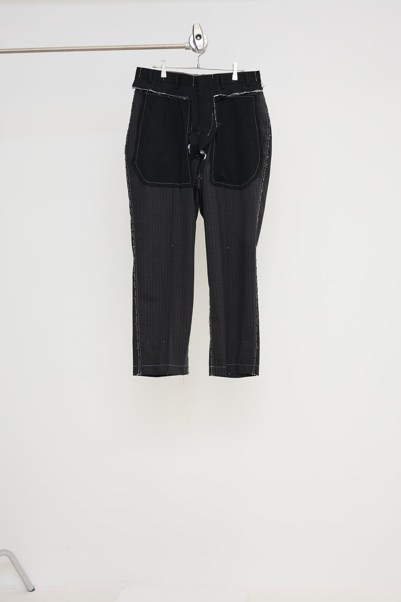 CUSTOM MADE BASTED TROUSERS/SERGE