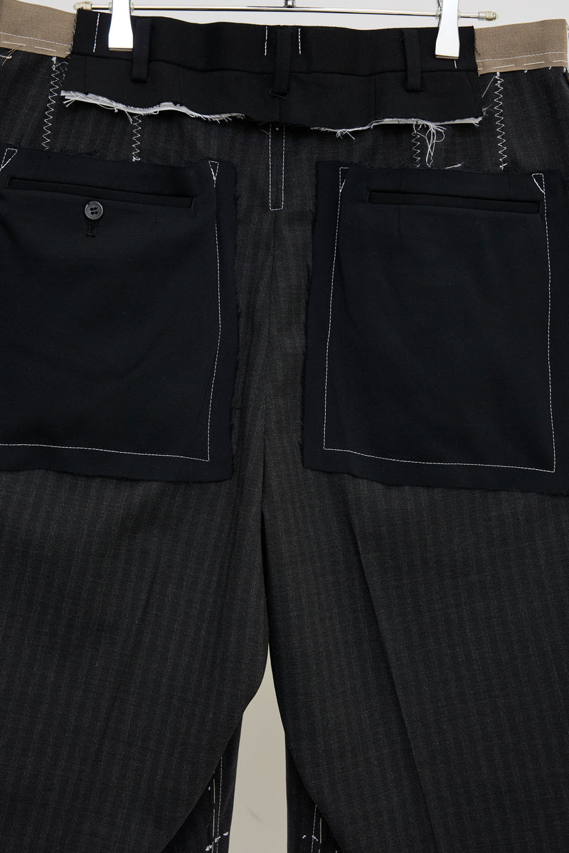 CUSTOM MADE BASTED TROUSERS/SERGE